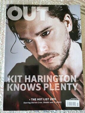 OUT Magazine June/July 2015 Kit Harington Game Of Thrones Darren Criss Shamir
